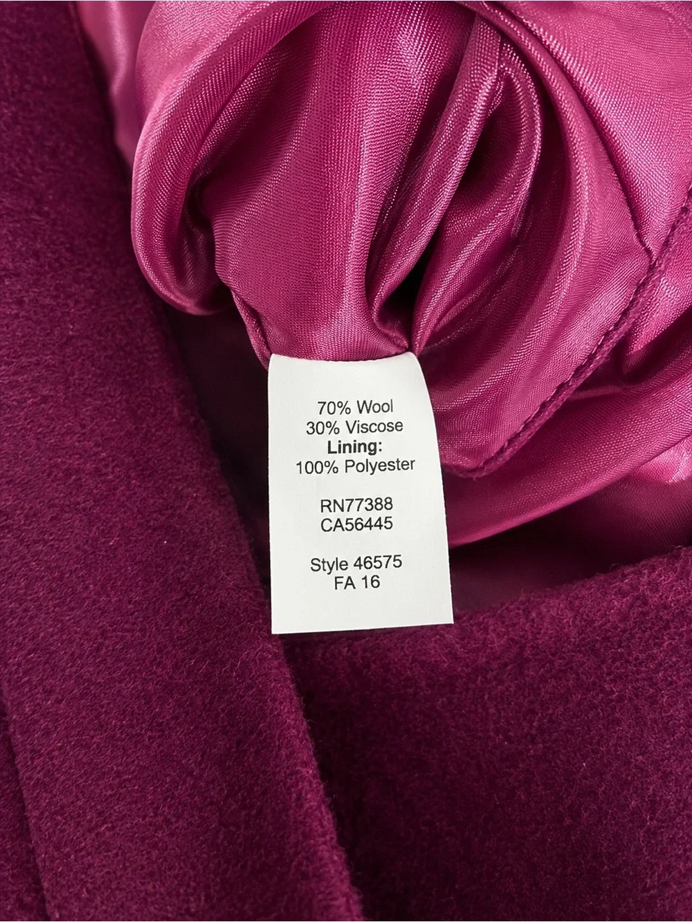 J.Crew Wool Blend The Pencil Skirt Burgundy Pink Career Office Skirt Size 6